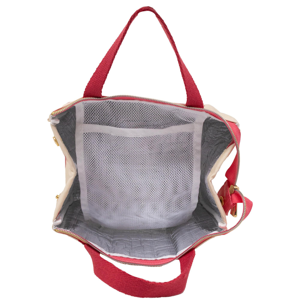 kate spade new york lunch bag strawberries secure zip closure for travel