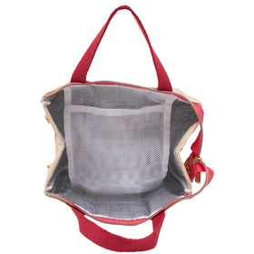 kate spade new york lunch bag strawberries secure zip closure for travel