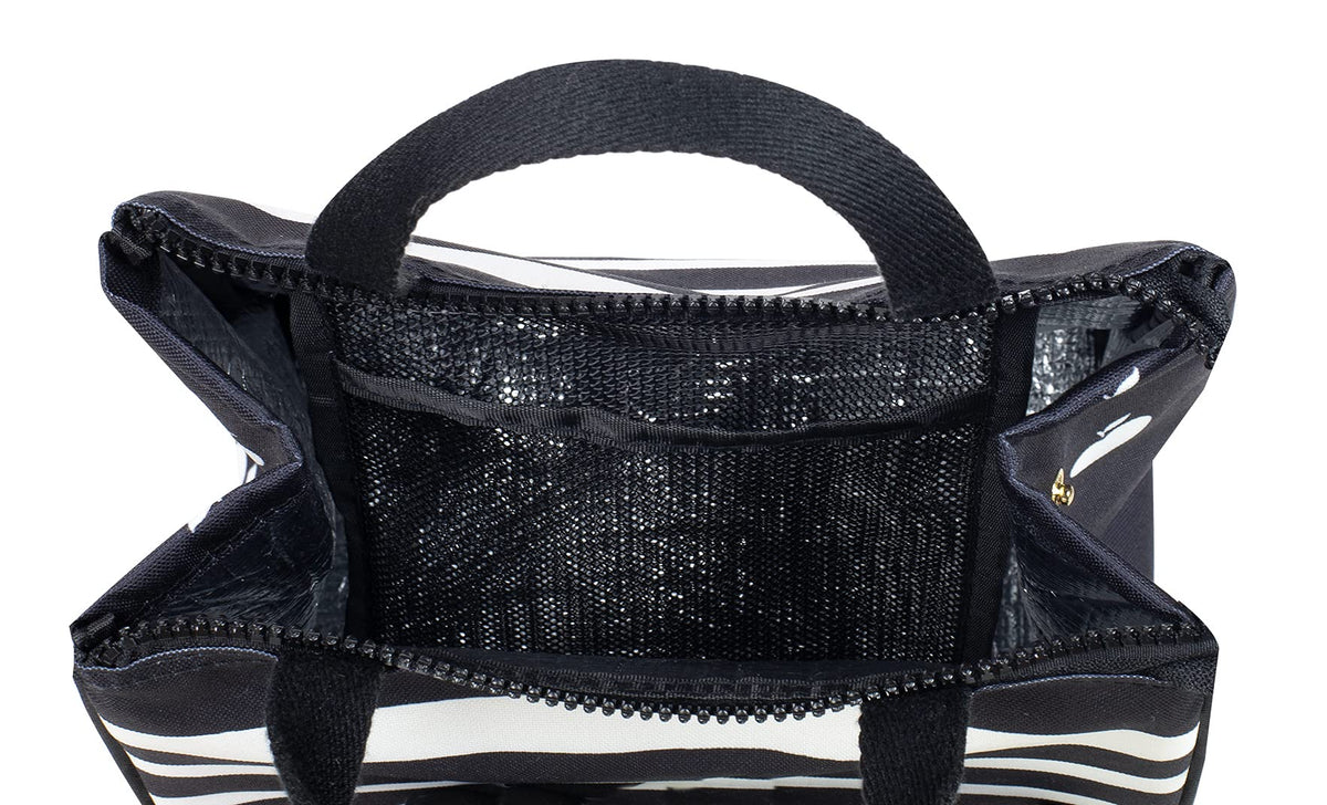 kate spade new york sarah stripe lunch tote with sturdy handles for easy daily carrying