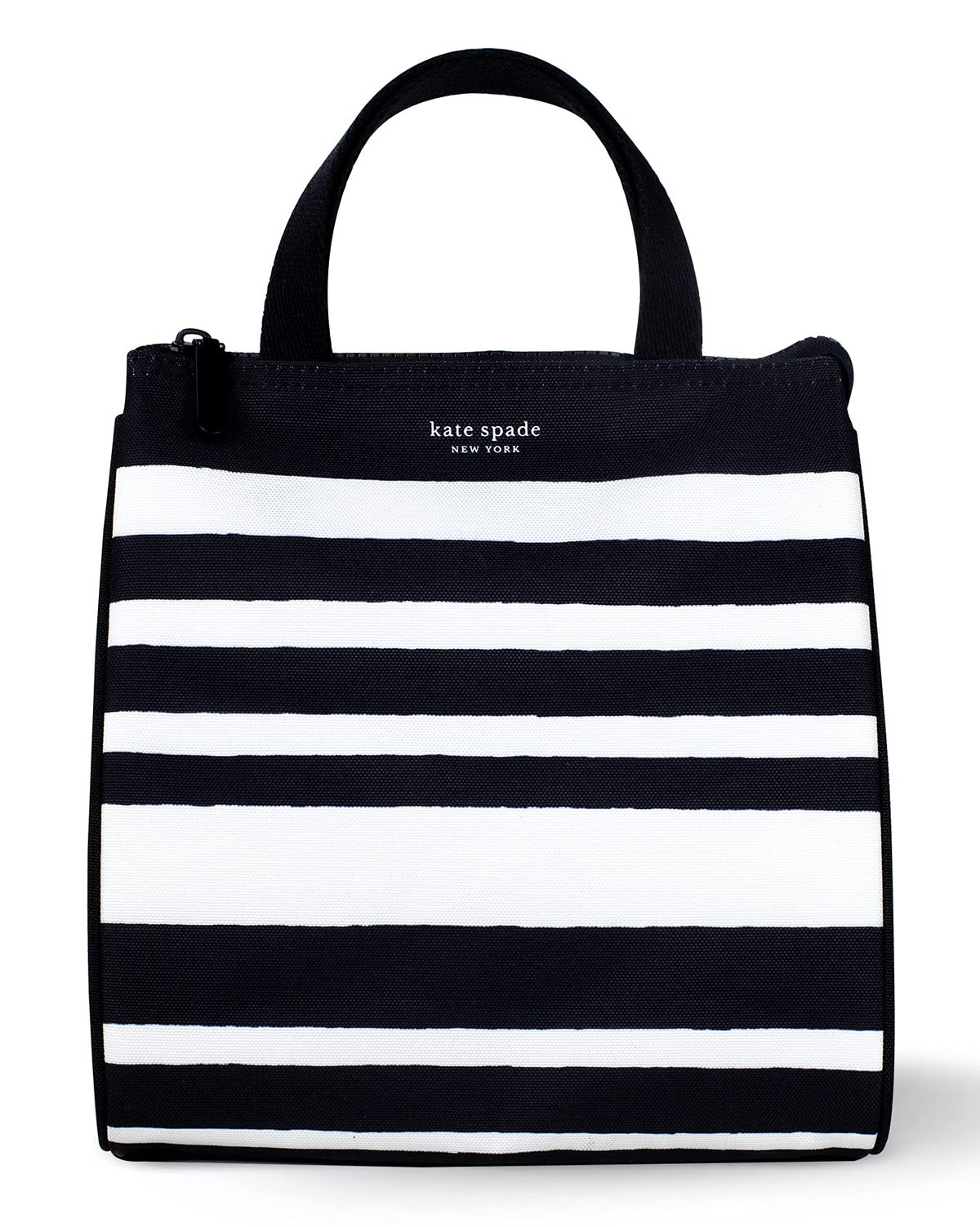 kate spade new york portable soft cooler lunch bag with top zip closure for secure transport
