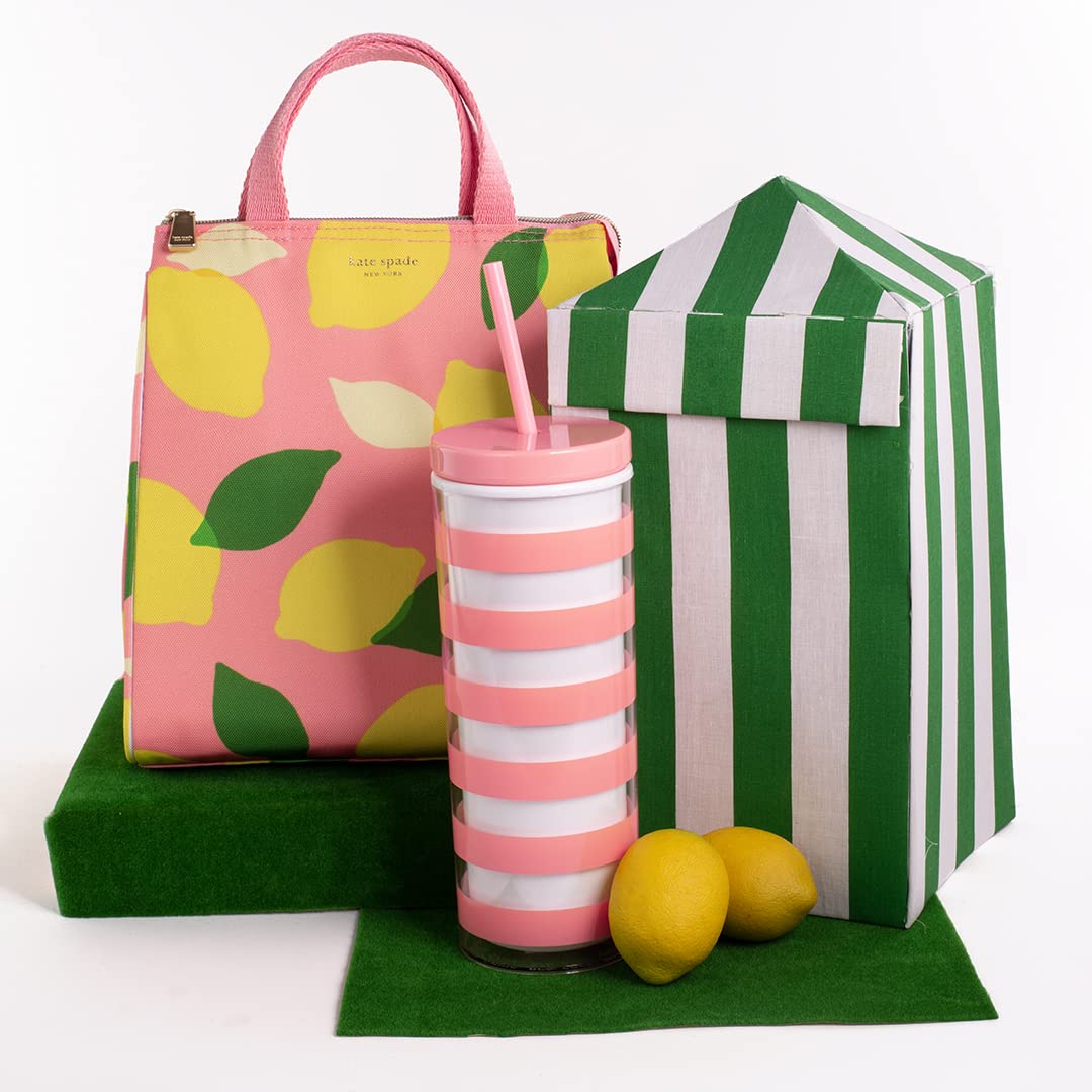 kate spade new york portable soft cooler lunch bag travel-friendly design for commuting and outings.