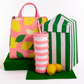 kate spade new york portable soft cooler lunch bag travel-friendly design for commuting and outings.