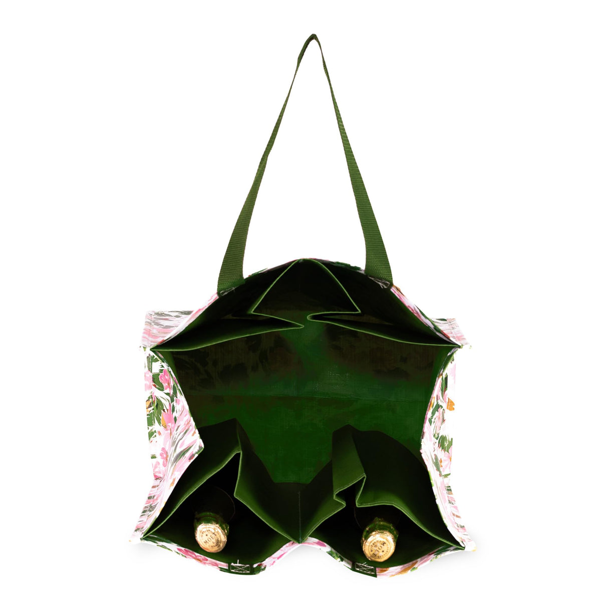 kate spade new york bag interior pockets keep bottles upright during trips.