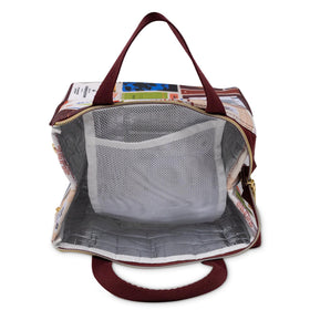 kate spade new york silver thermal interior lining preserves freshness during commutes