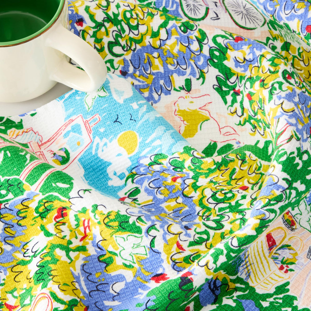 Kate Spade New York Spring Garden dual-purpose towels for lint-free dish drying