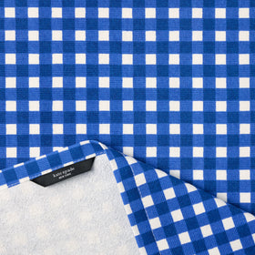 kate spade new york spring gingham towels front view; cheerful pattern to brighten countertops