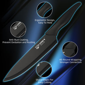 KATISUN 8-inch chef knife ready for precise slicing