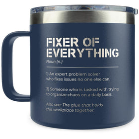KATLADIZ 14oz mug with leak-proof lid for on-the-go office use.