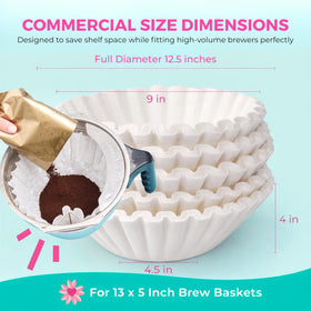 Unbleached, eco-friendly paper preserves flavor with minimal sediment.