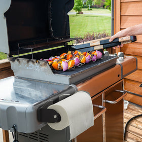 Katzco adjustable towel holder for kitchen and fridge setups