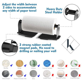Katzco two-pack magnetic towel holders offer versatile placement
