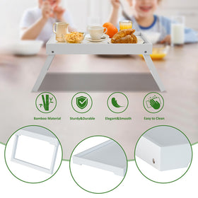 Versatile serving surface for meals, laptops, and snacks.