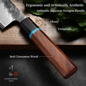 KAWAHIRO balanced knife in action shows control
