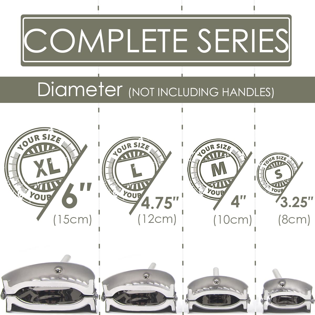 KAYCROWN empanada press large 4.75-inch for evenly filled dumplings.