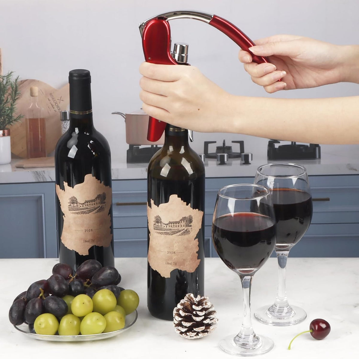 Kaycrown ergonomic handle reduces wrist strain during use.