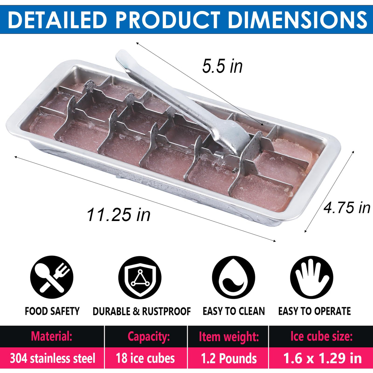 KAYCROWN fast-freeze tray keeps cubes colder longer
