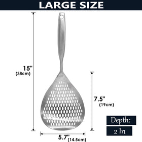 KAYCROWN large strainer bowl lets you lift more at once
