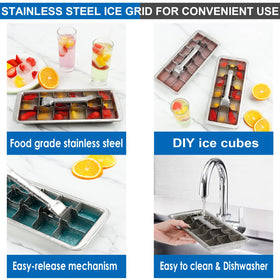 KAYCROWN stainless steel ice tray with 3-row design speeds ice production