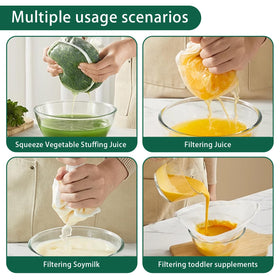 KBBYT easy-clean reusable bags simplify washing and storage after each use.