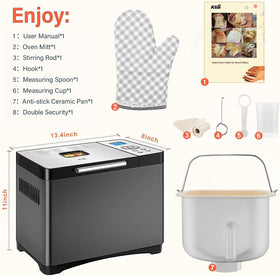 KBS package photo with recipe book and tools for confident home baking.