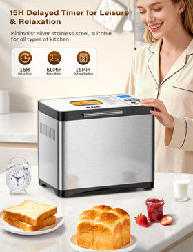 KBS bread loaf baking view shows even heat and golden crust from hot air circulation.