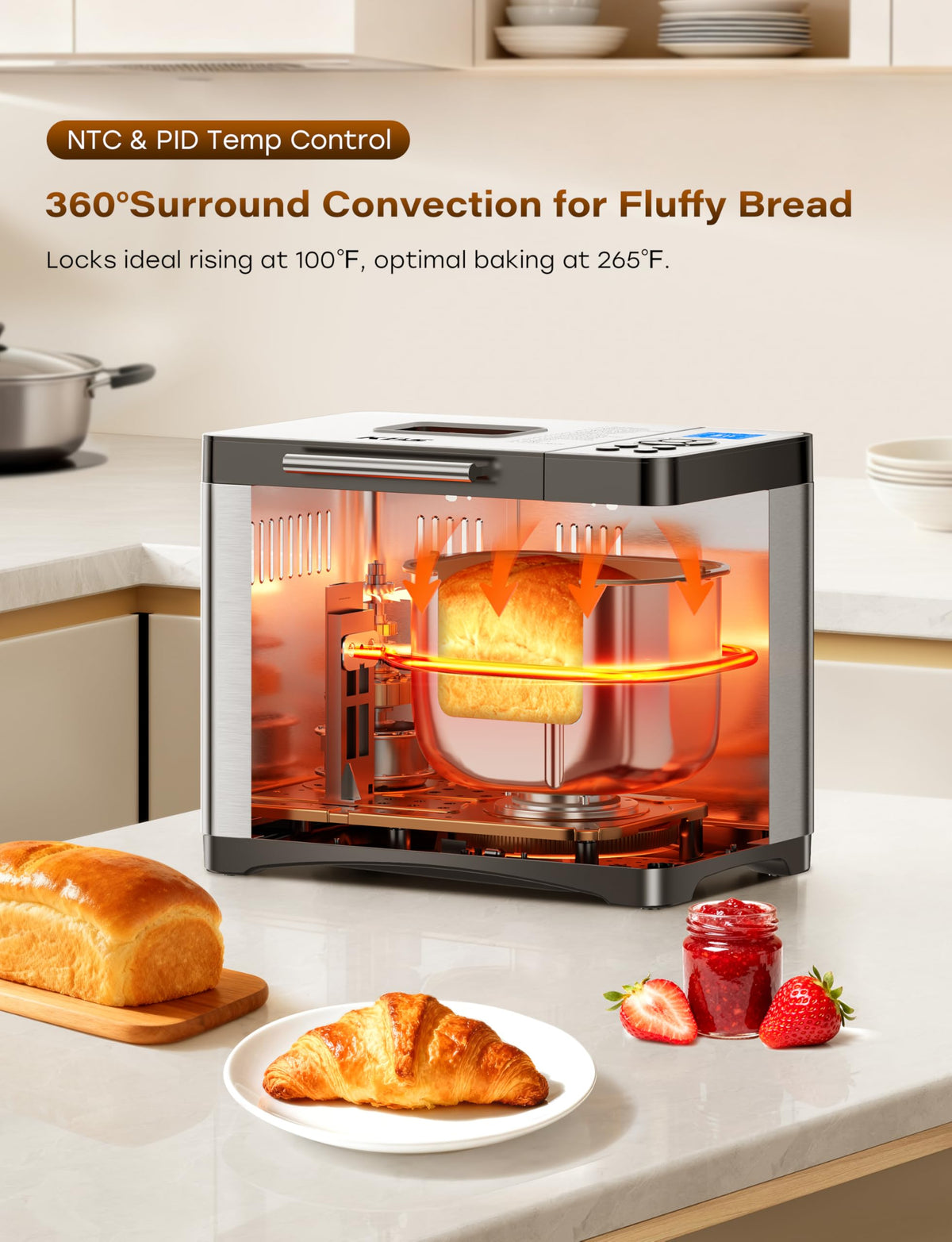 KBS lid-open view emphasizes easy ingredient loading and dual unit measurement.