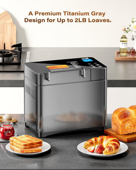 KBS Premium bread maker smart touch panel enabling intuitive operation during baking.