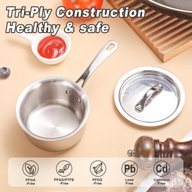 KC-Emier Dishwasher-Safe Cleanup simplifies post-cook cleanup with seamless surfaces