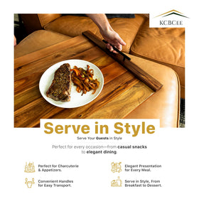 KCBCee farmhouse decor elevates kitchen style with natural wood grain.