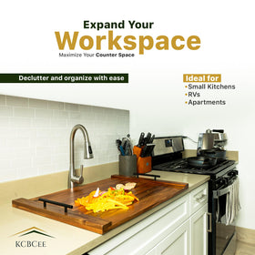 KCBCee compact design adds counter space in small kitchens.