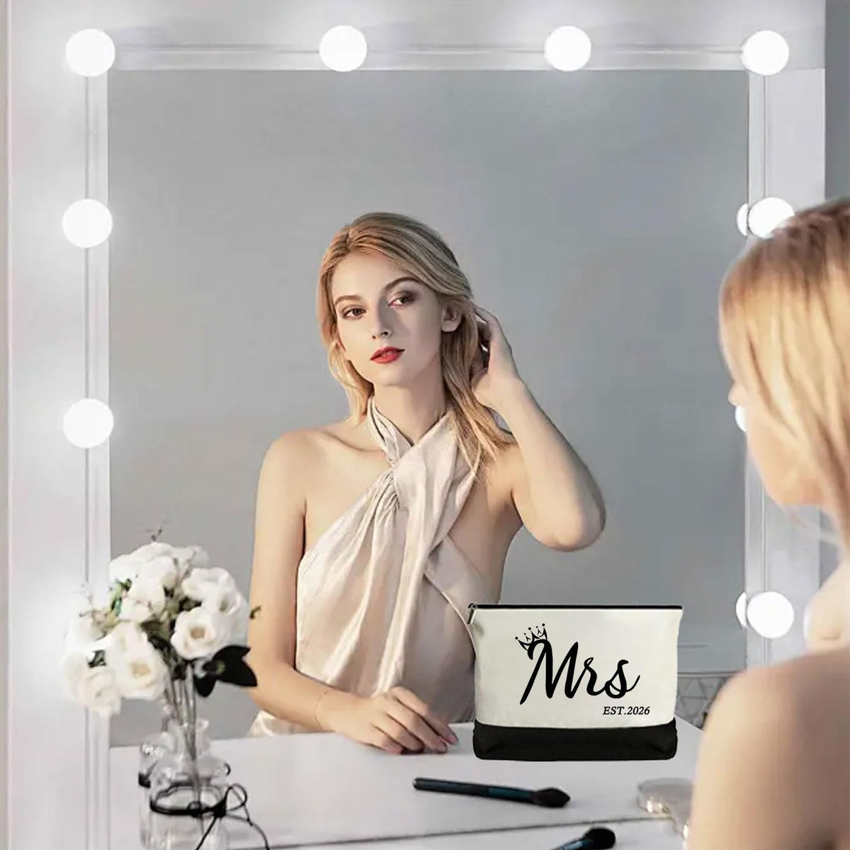 KDBDSYZB Mrs 2026 Makeup Bag compact organizer for on the go