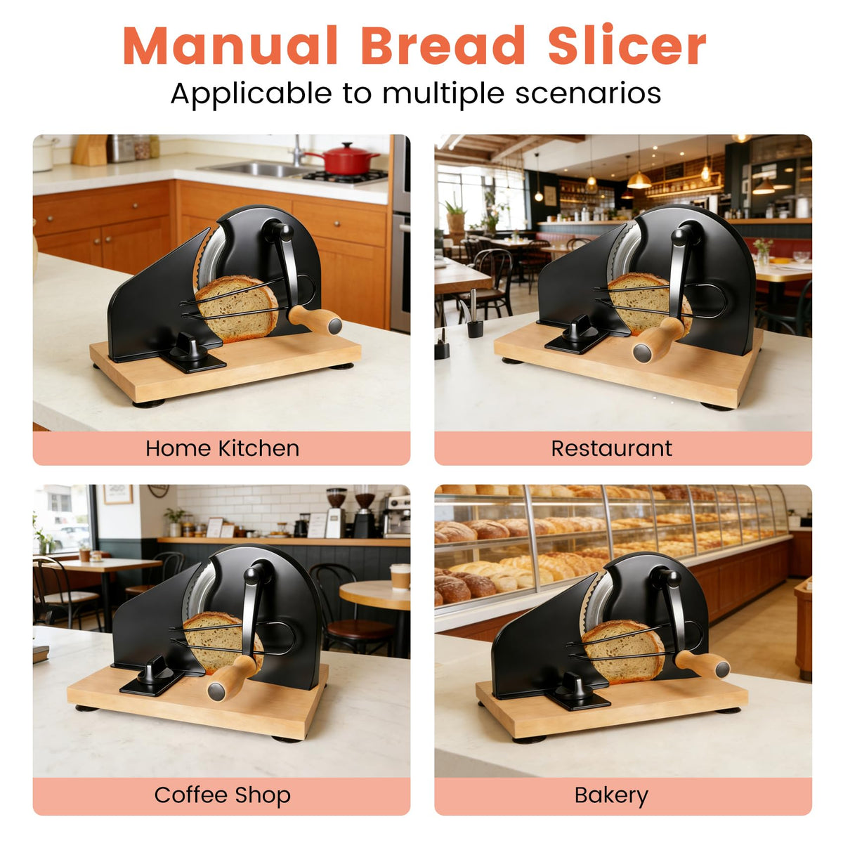 Keabys bread slicer is easy to wipe clean after use.