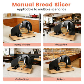Keabys bread slicer is easy to wipe clean after use.