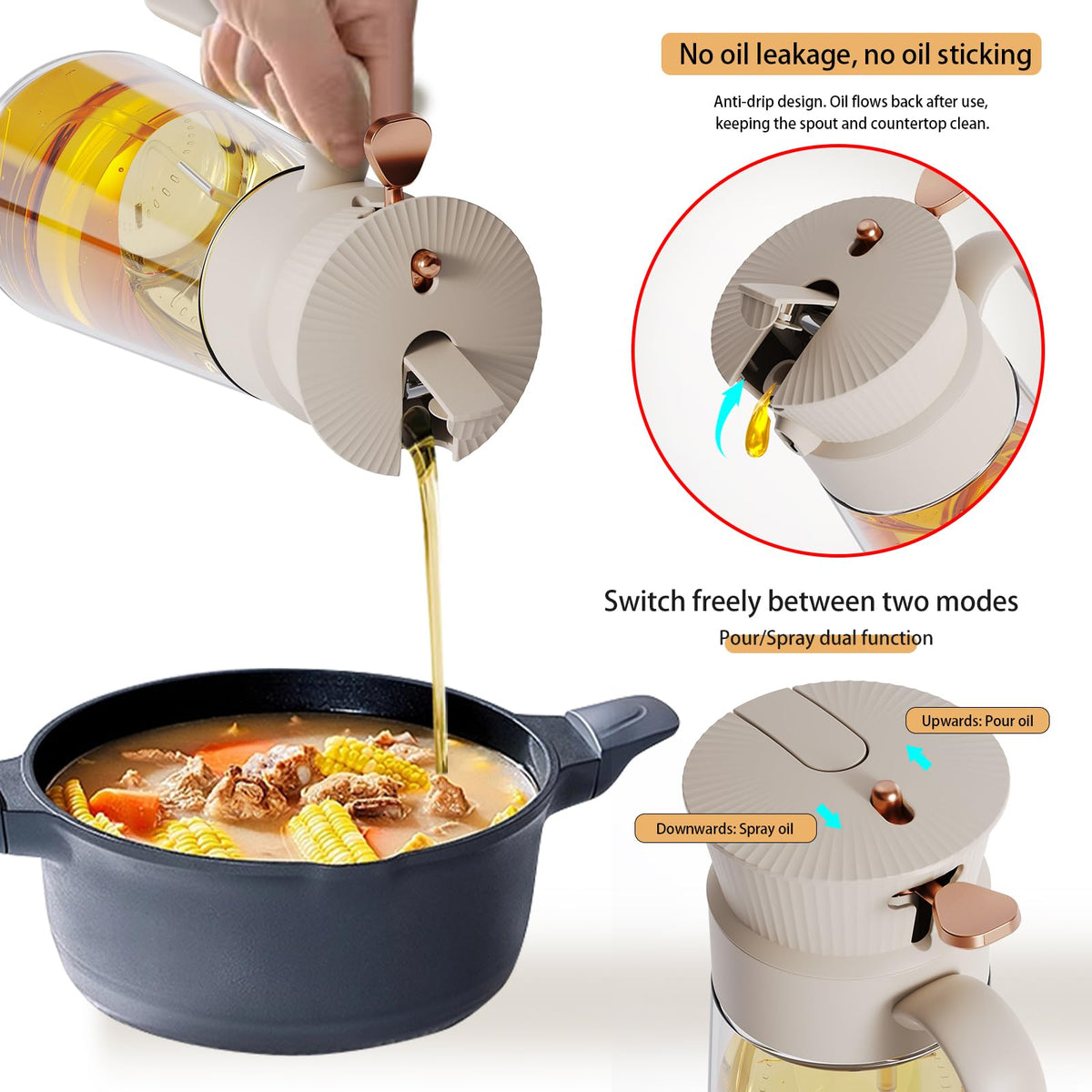 Keaixinyu drip-proof spout keeps countertops clean during use