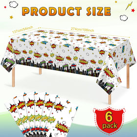 KEASKELL hero tablecloth featuring Happy Birthday sign for festive parties