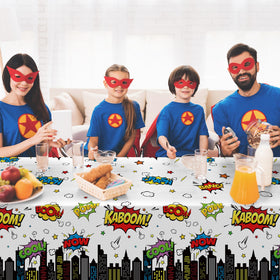 KEASKELL hero tablecloth covering rectangular tables for easy cleanup