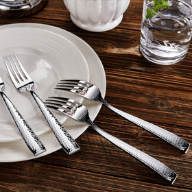 KEAWELL dishwasher-safe dinner fork image emphasizes easy cleanup after meals.