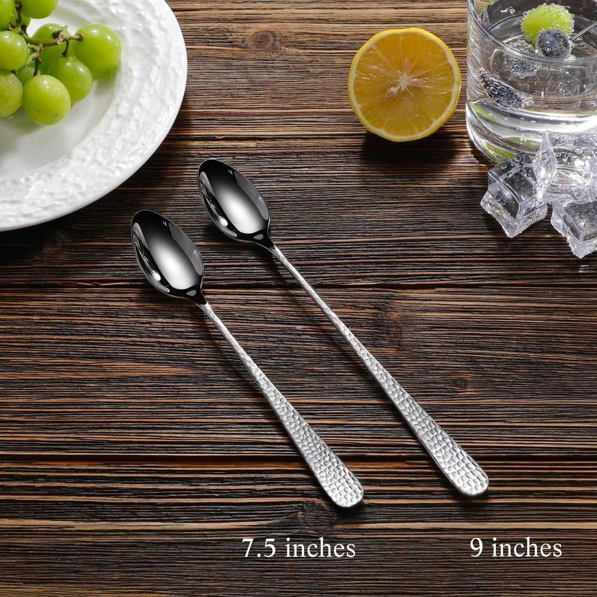 KEAWELL elegant kitchen gift idea featuring hammered long-handle spoons.