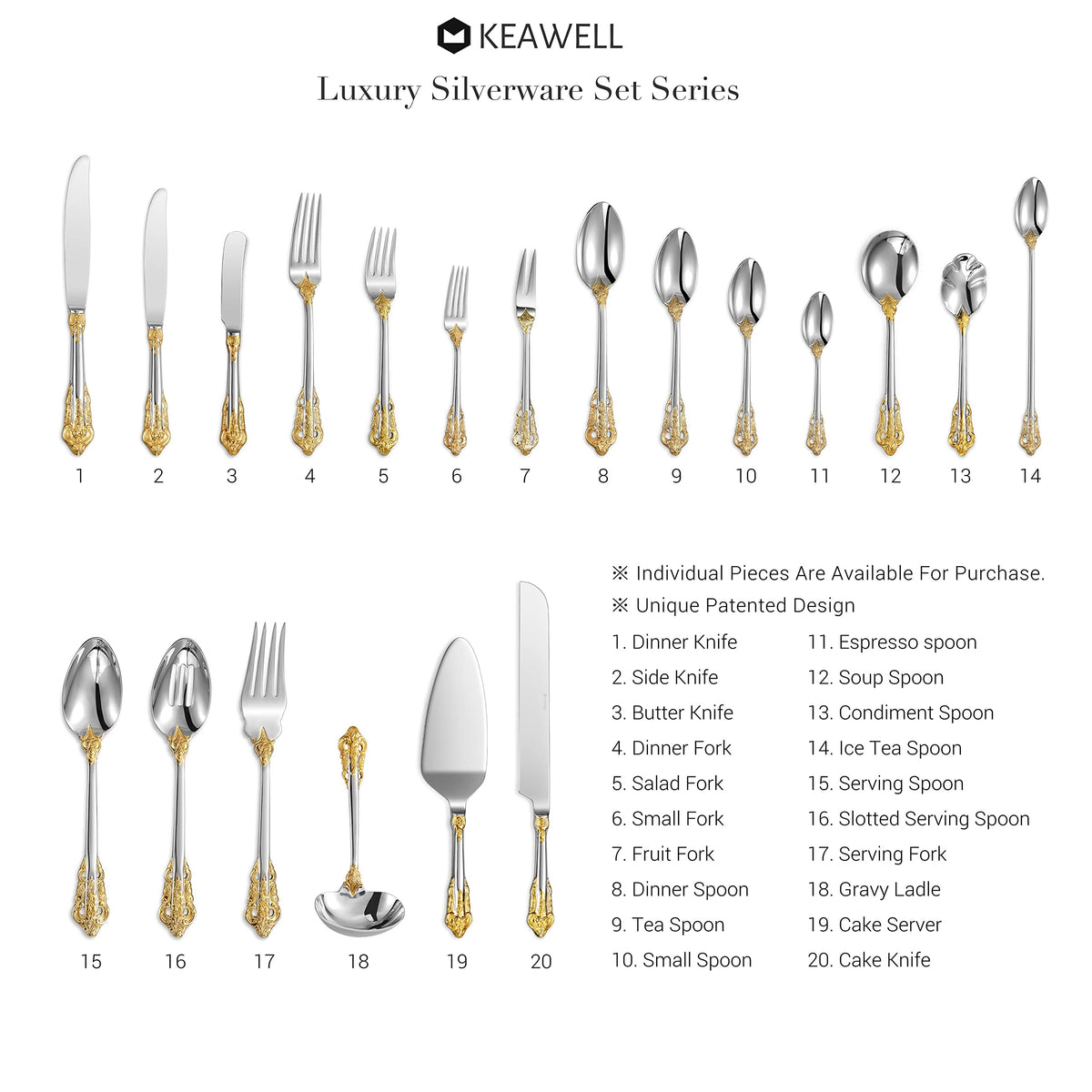 KEAWELL demitasse spoons with mirror-polished finish for refined table moments.