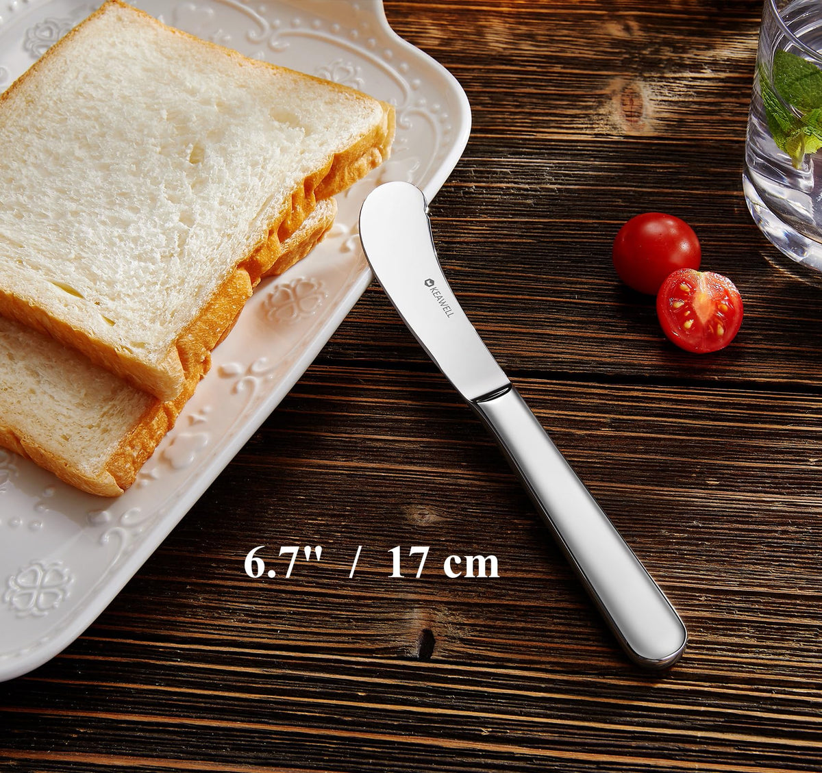 KEAWELL Louise butter knife, 6.7-inch size, for easy spreading