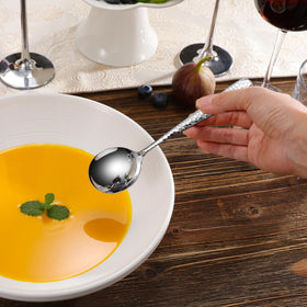 KEAWELL Louise hammered spoons complement upscale dining and entertaining