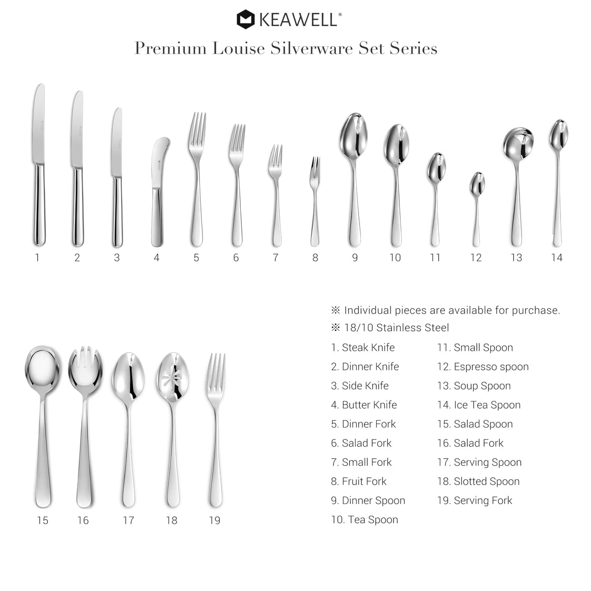 KEAWELL gift-ready spoons set in presentable box