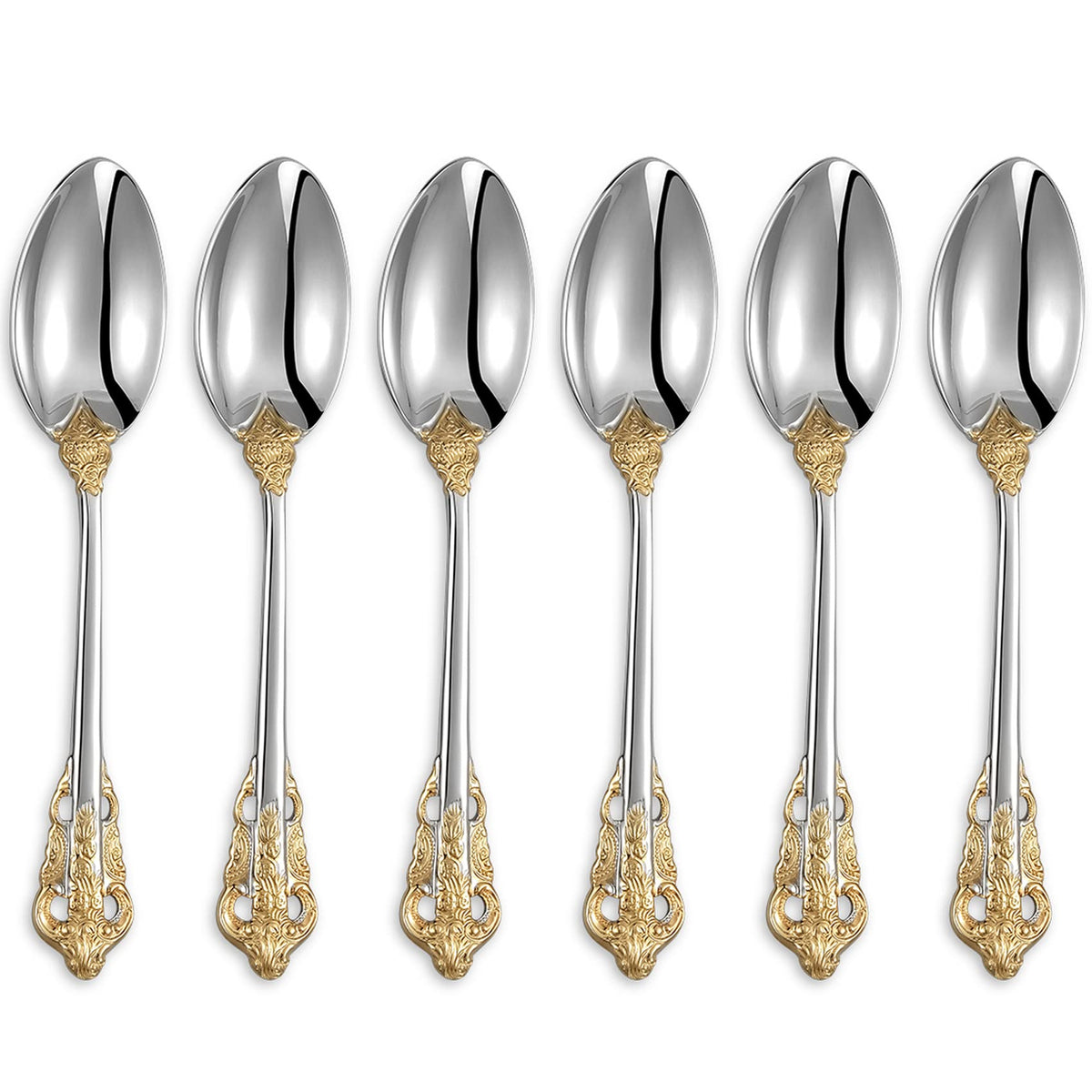 KEAWELL luxurious espresso spoons with gold accent for elegant coffee rituals.