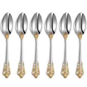 KEAWELL luxurious espresso spoons with gold accent for elegant coffee rituals.