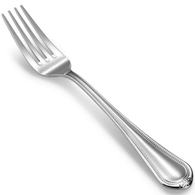 KEAWELL Pearl Edge 8-inch dinner fork with bead detail for elegant meals.