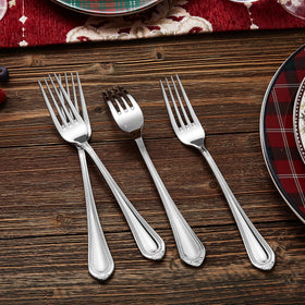 KEAWELL Pearl Edge set of 4 dinner forks ideal for everyday dining.