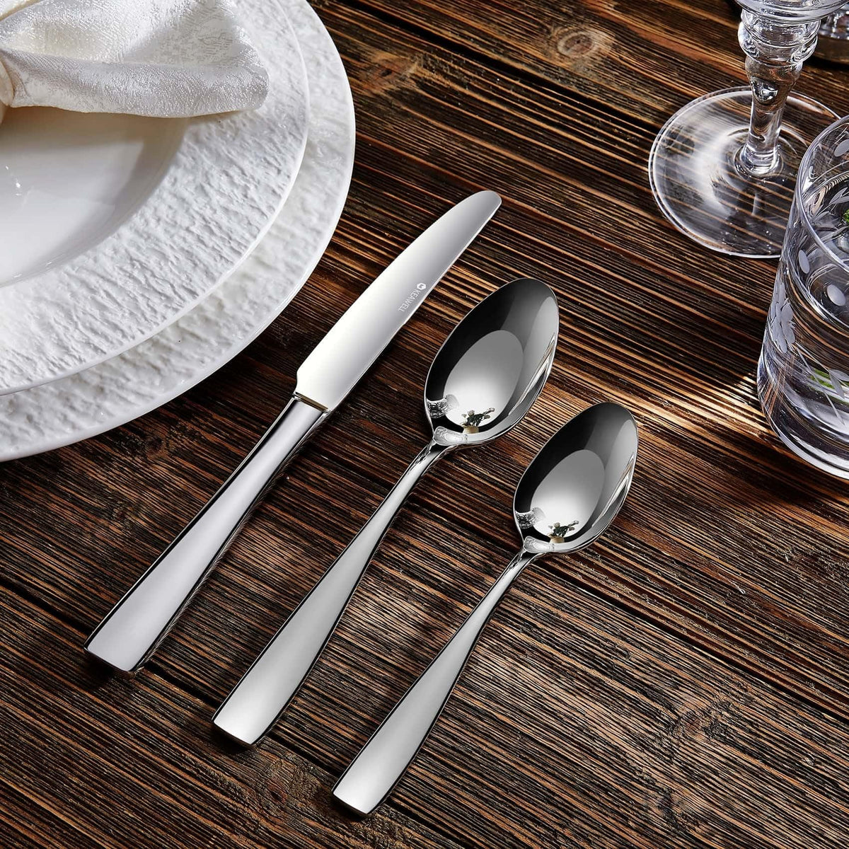 Keawell reflective mirror finish adds a touch of luxury to any table.