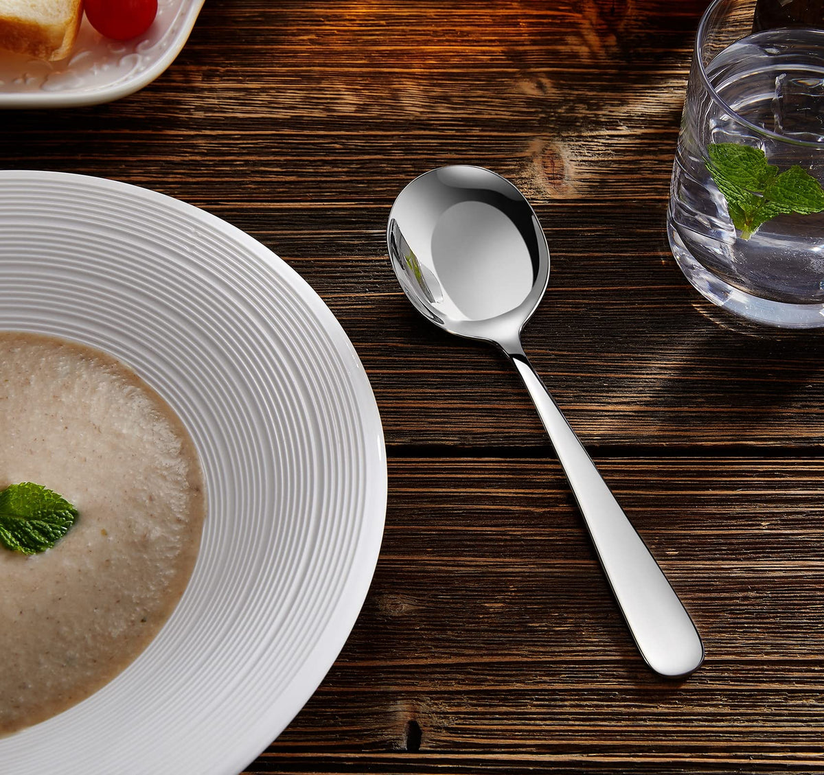 KEAWELL Louise spoon with polished finish adds refined table appeal