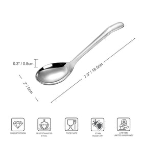 Deep-bowl design showing generous capacity for soups