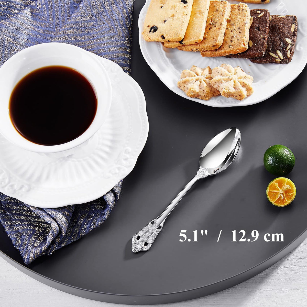 KEAWELL stainless steel coffee spoons for durable daily use and easy stirring.